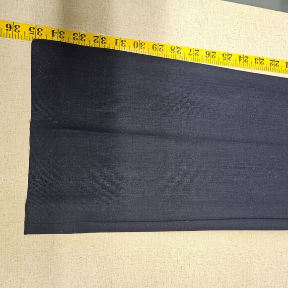 Doncaster Women's Flat Front Dress Pants Navy Size 4 Career Office Wool Blend - Picture 8 of 9